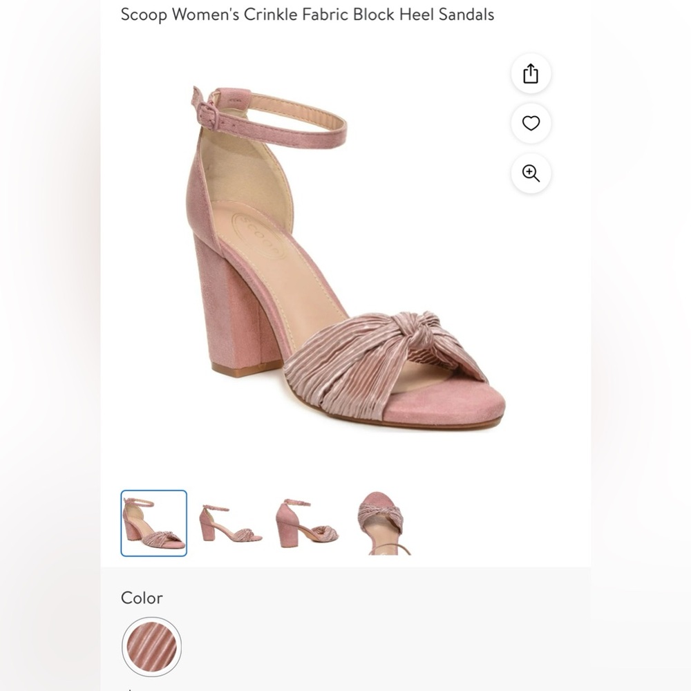 Scoop NYC light pink sandals